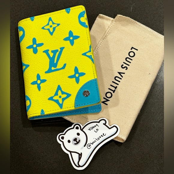 🩵💛Used Louis Vuitton Monogram Playground Pocket Organizer Wallet 🩵💛 - Picture 6 of 7